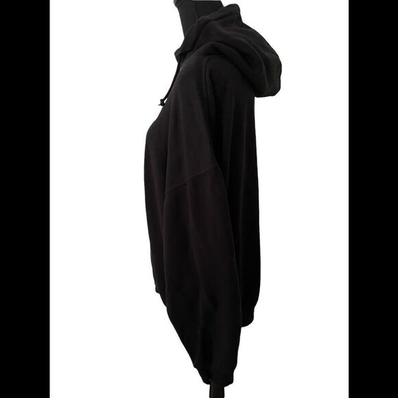 THREE Layer Cross “Her Buck” graphic black hoodie - Picture 3 of 6